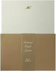 Wrap Letter Set, Feather Pen and Ink, Natural Craft TL070