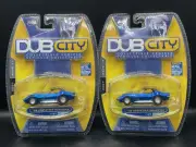 2 Jada Dub City 1968 Corvette Roadsters Blue NEW
