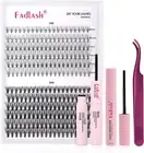 DIY Lash Extension Kit Individual Lashes Clusters Lash Bond and Seal, Clusters L