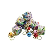 4 Pack Mickey Mouse Minnie Mouse Rubiks Cube Toy Leychain Cube Key Ring Chain