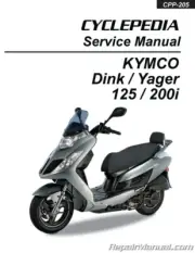 KYMCO Yager / Dink 125cc 200cc Scooter Printed Repair Manual