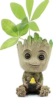 ZEshops Mini Groot Figurine Miniature Model Home Accessories Decompression Artefact Kids (Bird Nest Model)