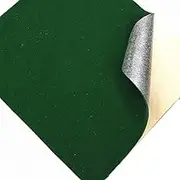 Taogift Self Adhesive Velvet Jewlery Box Liner Sticker Contact Paper for Dresser Drawer Photo Frame Background Crafts Decal (4.7"x98", Green)