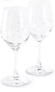 SWAROVSKI SET OF WINE GLASSES- house warming gift/ wedding gift/ birthday gift