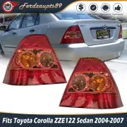 Pair Left&Right Tail Light For Toyota Corolla ZZE122 Sedan 2004-2007 (for: Toyota)