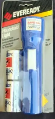 Eveready Household Light – BRAND NEW IN PACKAGE – Durable Flashlight – NEW