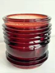 VTG Dietz Night Watch Fresnel Red Lantern Glass NOS