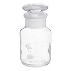 125mL Clear Reagent Media Graduated Borosilicate Glass Storage Bottle Clear Cap