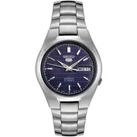 在飛比找蝦皮購物優惠-SEIKO WATCH 精工盾牌五號時尚風情格菱紋寶藍面機械