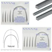 100pc arcos de Dental ortodoncia Niti Arch Wires Super Elastic Round Rectangular