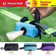 Pet Dispenser Waste Dog Poo Puppy Pick-Up Bags Poop Bag Holder Hook Pouch HQ