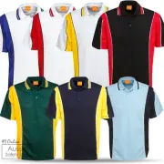 5 X UNISEX COOL DRY MICRO MESH OFFICE WORK LEISURE SPORT TEAM CLUB POLO SHIRTS