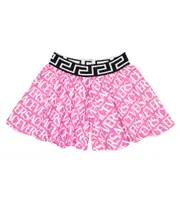 [Versace Kids] Versace Kids Logo cotton jersey shorts Y 5 multicoloured