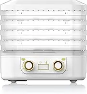 Food Dryer Machine for Home, Dryer Machine for Snacks, Digital Adjustable Timer and Temperature Control, Food Dehydrator Machine With 5 Trays, for Beef Fruits Meat Vegetables (white)