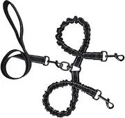 BELLIFFY Double Head Dog Leash Pet Traction Strap Strong Nylon Rope Safe for Pet Neck