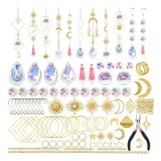 200 Pcs Crystal Suncatcher,Sun Catchers with Crystals,Craft Kits for Adults5265