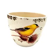 Transpac Large Ceramic Bird Container Planter NWT