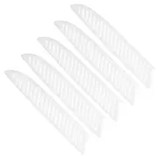 5Pcs PP Kitchen Knife Sheath Cover Sleeves for 8" Bread Knife, White