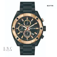 在飛比找蝦皮購物優惠-男士手錶 EXTRI X6060 不銹鋼錶帶日期顯示計時碼表