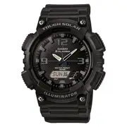 Casio Tough Solar Black Resin Analogue-Digital Unisex Watch - AQS810W-1A2