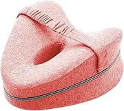 Knee Pillow for Side Sleepers - Foam Leg Pillow for Side Sleeping with Adjustable Strap - Knee Pillow Between Legs Aligns Spine Breathable for Hip, Knee, and Ankle Discomfort