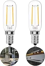 Bonlux 4W LED Cooker Hood Light Bulb, Extractor Fan Bulb,Oven Hood Bulbs 40W Hob Bulb Replacement T25 Tubular Filament SES Small Screw Cooker Hood Oven Appliance Lamp Bulb Warm White 2700K (2-Pack)