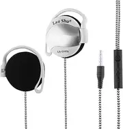 LS-Q140P Sport Headphone 3.5mm Ear-Hook Headset Line Co rol Earphone Earpiece with Mic for Phone