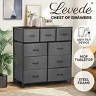 Levede 9 Chest of Drawers Storage Cabinet Tower Dresser Tallboy Drawer Retro