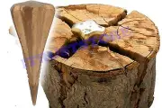 SHARP POINT WEDGE LOG SPLITTING TOOL FOR FIREWOOD WOOD CHOPPER SPLITTER