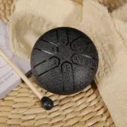 Rain Drum for Outside Garden, Steel Tongue Drum Rain Chime, 6 Note 3 Inch Drum