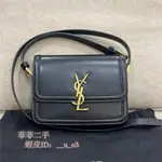 YSL 聖羅蘭 SOLFERINOBOX 634305小方包 復古盒子包 黑色 斜背包 實拍