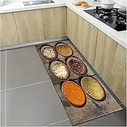 Non Slip Bath Mat Nordic Kitchen Mat Home Entrance Doormat Bedroom Living Room Decoration Long Rug Hallway Bathroom Balcony Floor Anti-Slip Carpet Non Slip Mat (Color : RX-22, Size : 60cmx180cm)