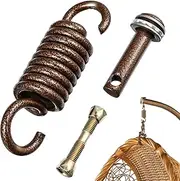 DOITOOL 1 Set Egg Chair Spring Hook with Pin Hammock Hook Hanging Egg Chair Bolts Replacement Parts for Garden Hammock Hanging Suspension