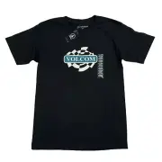Volcom Mens Oval Track Logo Short Sleeve Crewneck T-Shirt Black S