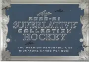 2020-21 LEAF SUPERLATIVE COLLECTION HOCKEY FACTORY SEALED HOBBY BOX