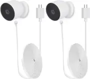 10Ft Weatherproof Charging Cable for Google Nest Cam - 2 Pack