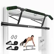 Pull Up Bar for Doorway, 2023 New Upgrade Multi-Grip Hanging Bar for Home Gym ,Total Upper Body Workout Bar Thickened Steel Max Limit 440lbs, Multifunctional Portable Indoor Chin-Up Bar, Fits Most Door Ways