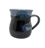 Studio Art Pottery Signed Mugs Blue Glaze No Chips No Cracks - 3 Available