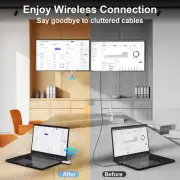 Wireless HDMI Transmitter and Receiver, Full HD 1080P for Streaming Audio Vid...