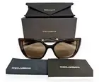 Dolce Gabbana Sunglasses DG 6138 3185/73 Matte on Gloss Brown with Case