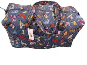 Vera Bradley Bark Park (Dogs) Large Travel Duffel NWT