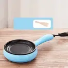 (Blue)Multifunctional 2 In 1 Egg Cooker Non Stick Egg Frying Pan Egg Boiler GH