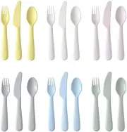 IKEA Kalas Cutlery Set Children Kids Cutlery Spoon Fork Knife Plastic Set 18