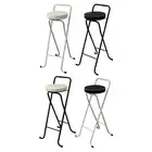 Bar Stool Bar Chair PU Cushion Adults Foldable Kitchen Bar Chair Breakfast Bar