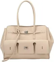 [Niction] Slouchy PU Leather Tote Bag Crescent Crossbody Purse Women Trendy Hobo Bags Shoulder Satchel Bag Top Handle Tote Handbag