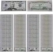 Fake Dollar Bills | Dollar Bills Props Realistic | Retro Style Simulation Money, Portable Pretend Play Educational Toy for Boys Girls Teens Men Women Mom