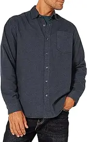 [Amazon Essentials] Men's Long-Sleeve Flannel Shirt (Available in Big & Tall)