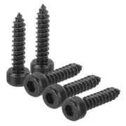 Hex Socket Head Self-Tapping Screw, 150Pcs M4x18mm 304 Stainless Steel Black