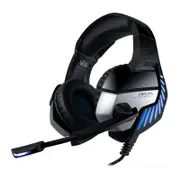 K5 Pro Gaming Headphone Hi-Fi Subwoofer Headset 7.1 Virtual Stereo Earphone With Mic for PS4 PC Xbox One BLACKBLUE COLOR