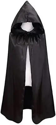 GREUS Kids Christmas Halloween Costume Satin Hooded Party Cloak with Hood Vam...